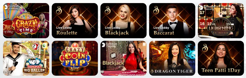 Giochi di casinò dal vivo WINTOPIA CASINO